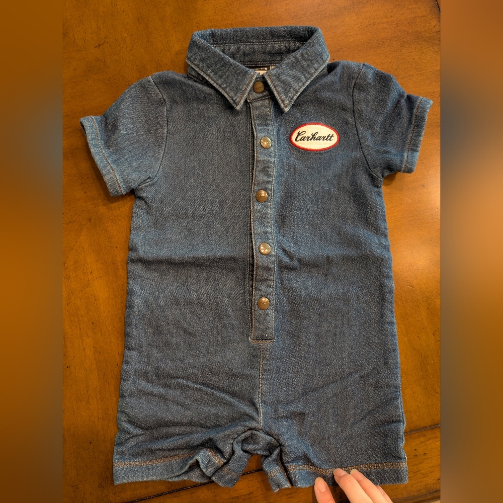 Carhartt Denim Short Sleeve Romper